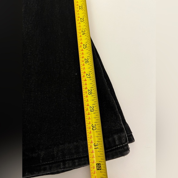 Free People x Sandrine Rose Super Flare denim jeans pants black 29 - Picture 9 of 10